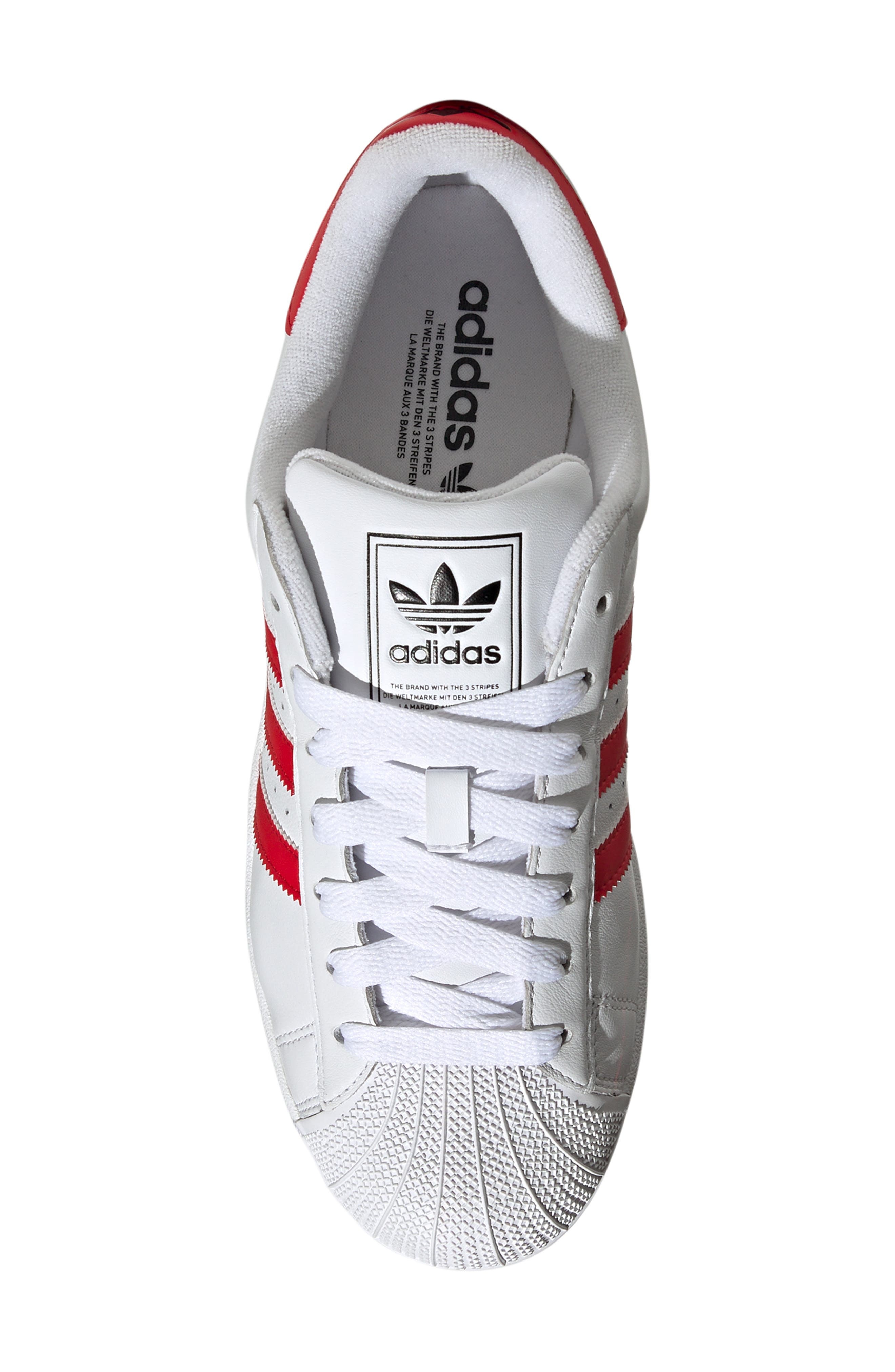 adidas Gender Inclusive Superstar II Sneaker in White/better Scarlet/black at Nordstrom - 4