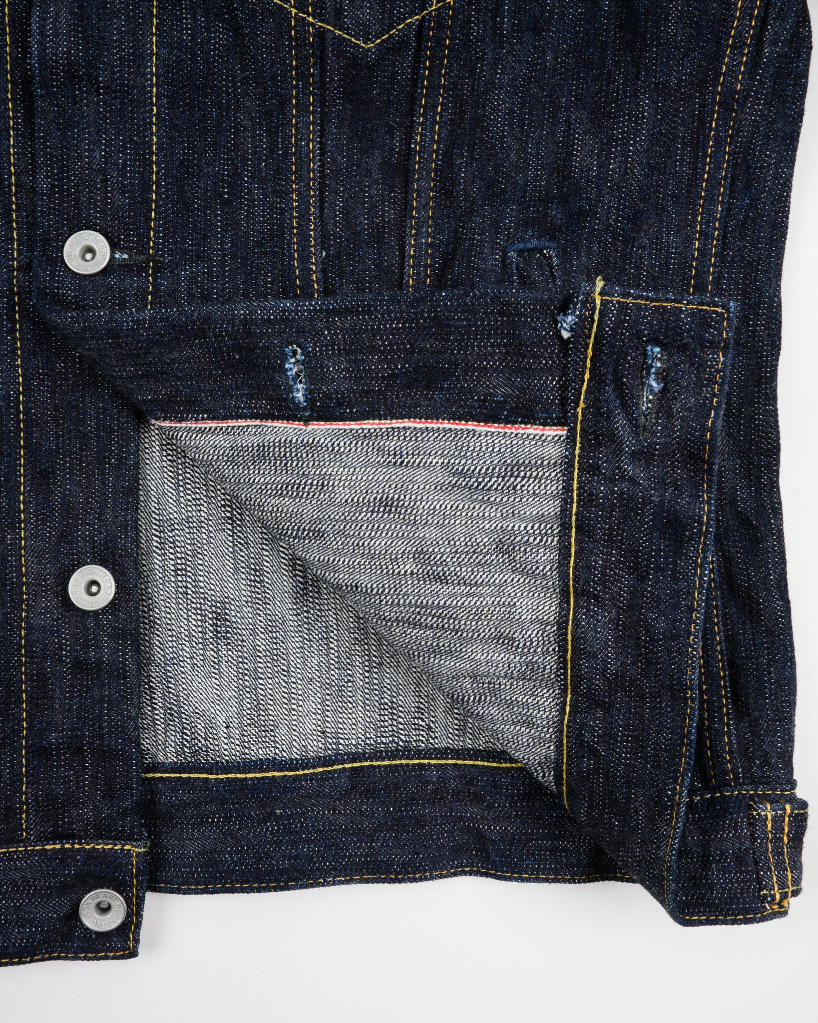 IH-526J-SLB 16oz Slubby Selvedge Denim Type III Jacket - Indigo - 12