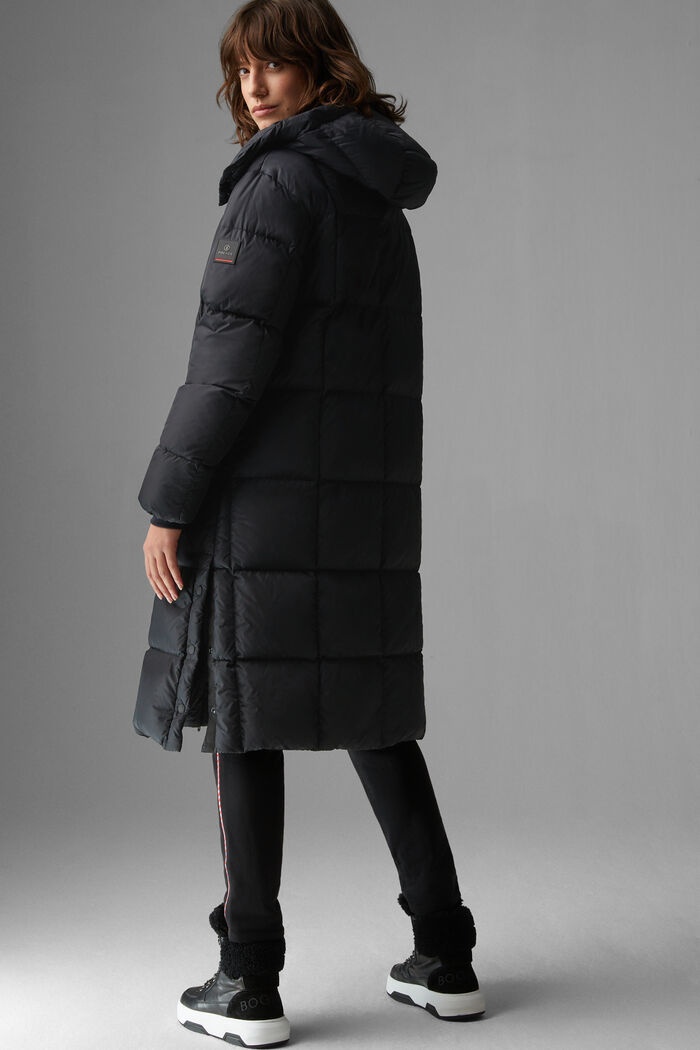 Barna Quilted coat in Black - 3