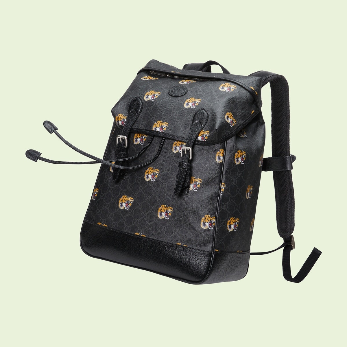 GG medium backpack with tiger print - 4