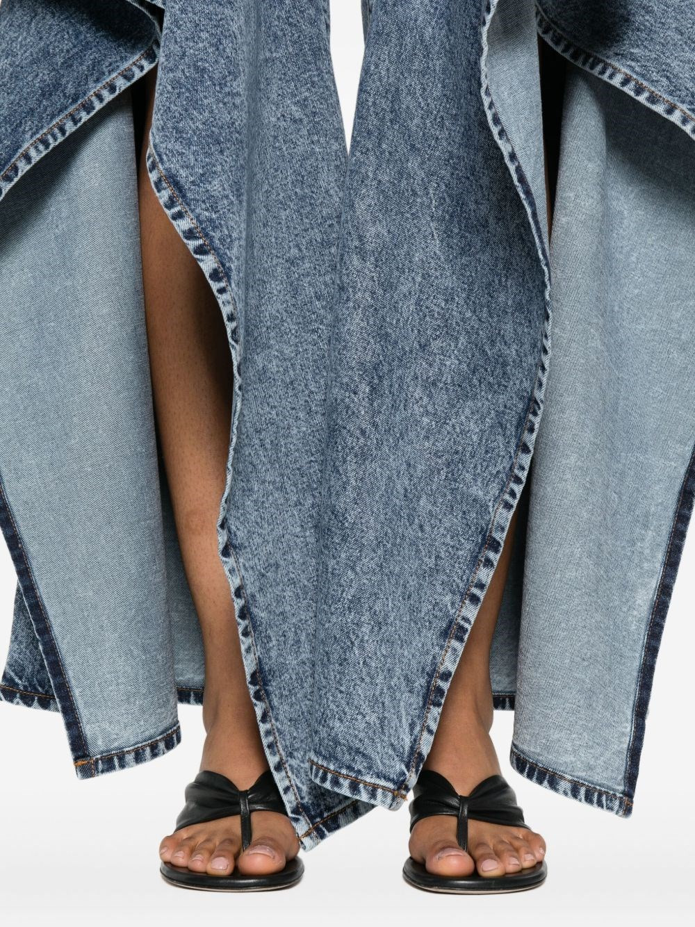 Ruffle denim jeans - 4