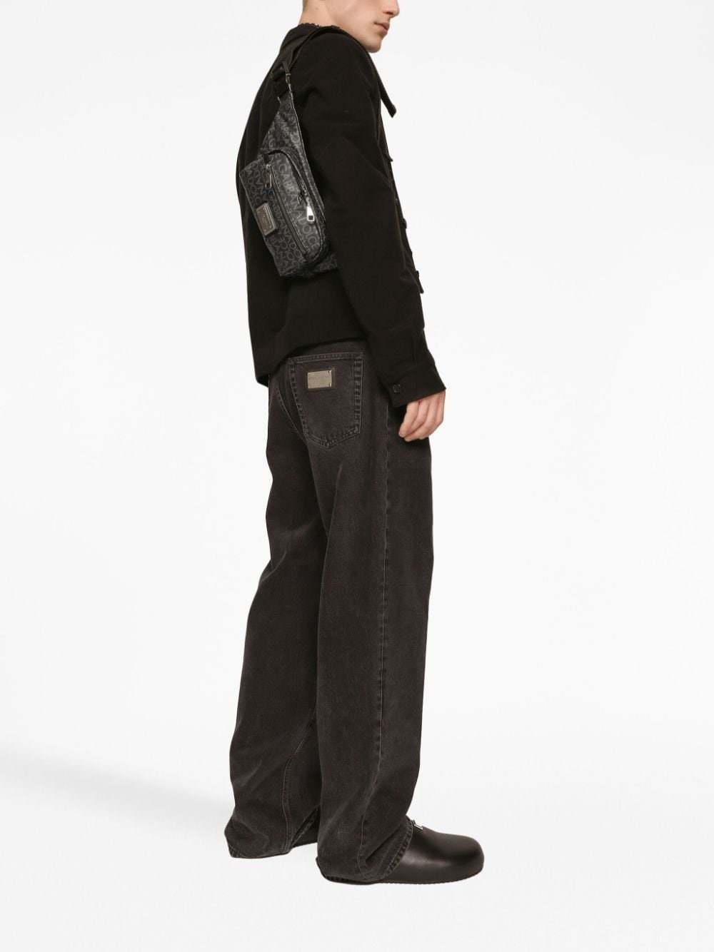 logo-jacquard belt bag - 2
