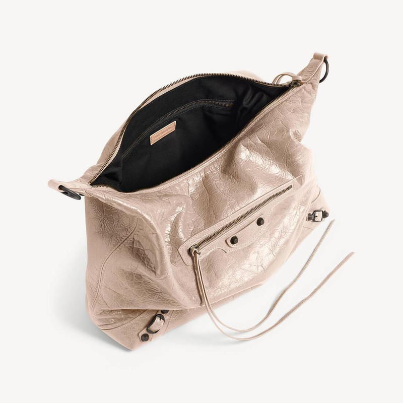 Women's Le City Hobo Bag Medium in Sesame 5
