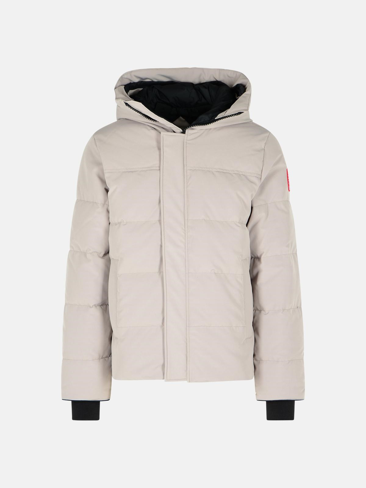 POLYESTER AND GREY COTTON JACKET - 1