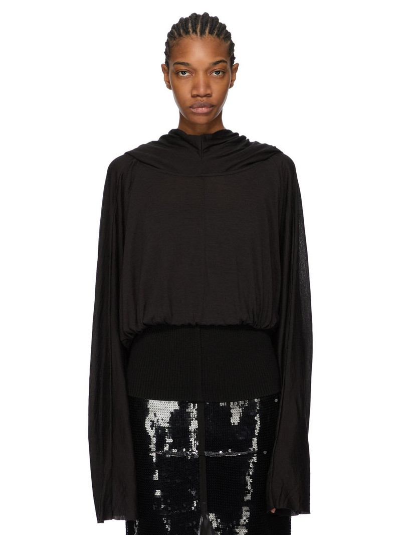 Black Concordians Cropped Tunic Hoodie 1