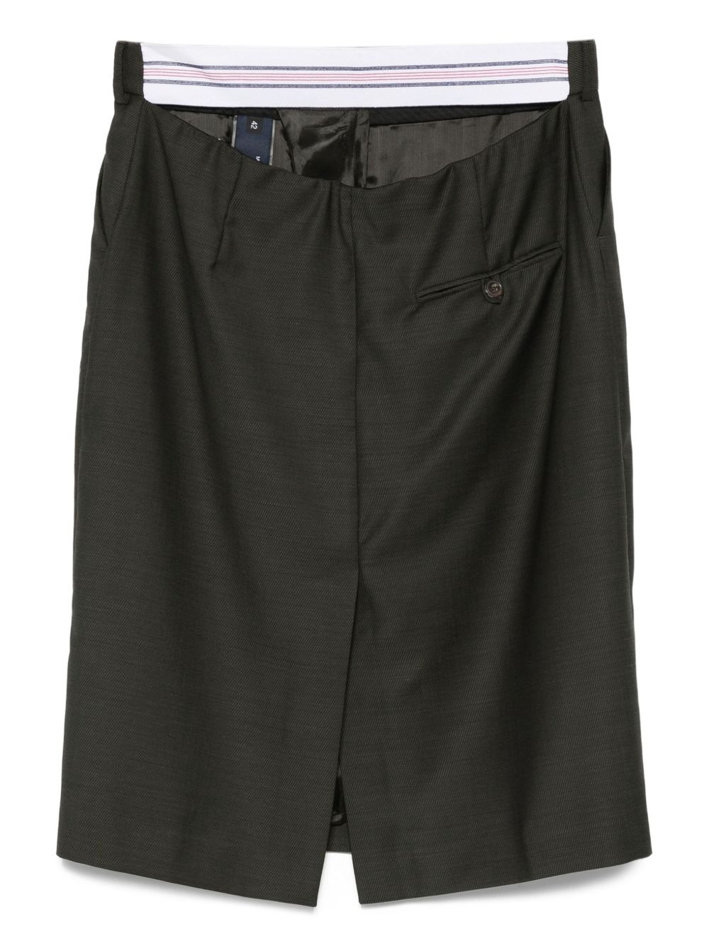 high-waisted panelled skirt - 2
