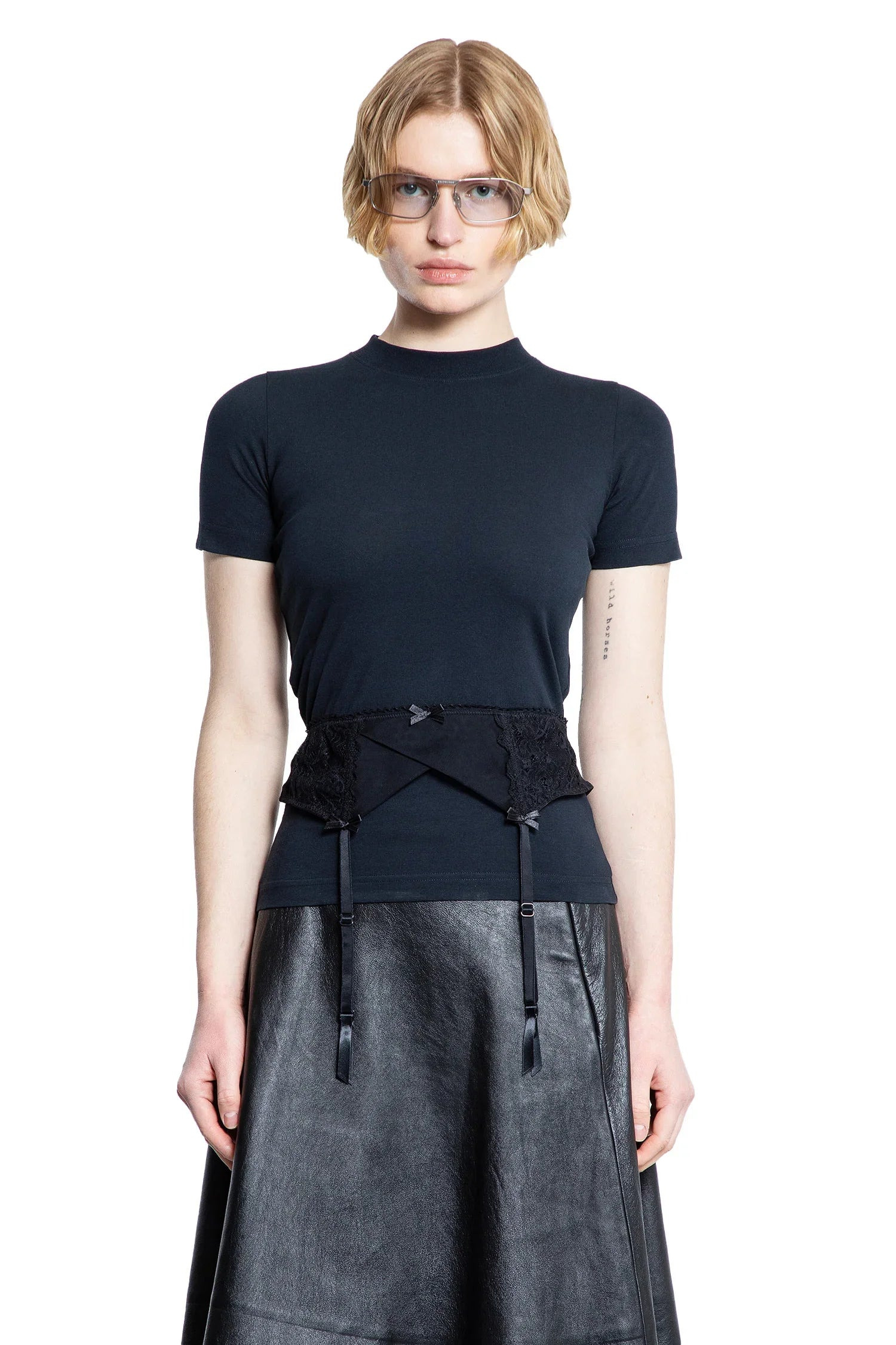 バレンシアガ Balenciaga Lingerie T-shirt Balenciaga Lingerie Short-Sleeve T-Shirt | Neiman Marcus