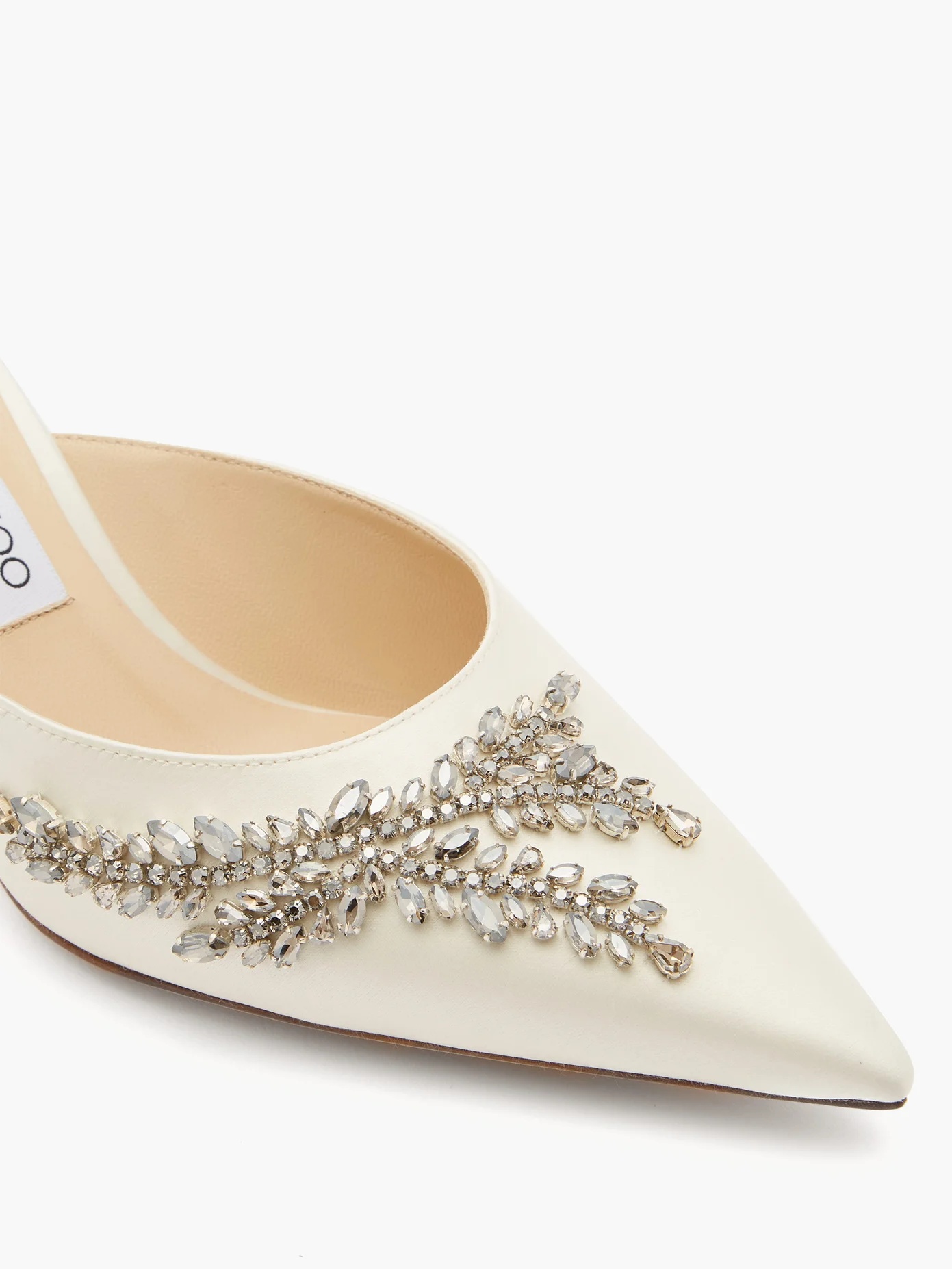 Rav 54 crystal-embellished satin mules - 6