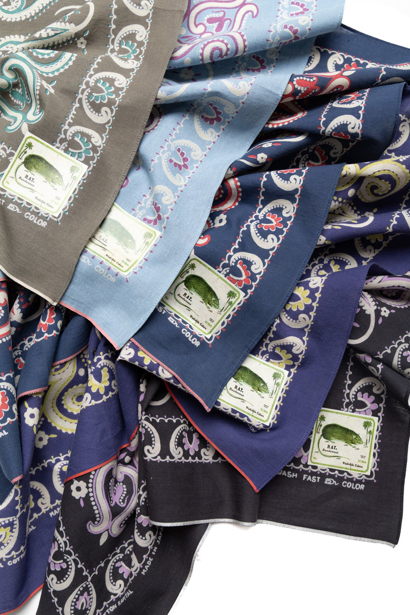 Fastcolor Selvedge Bandana (Paisley) 20x20 3