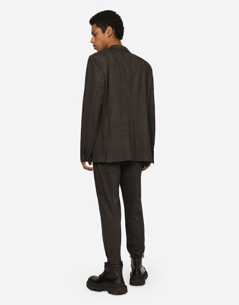 Glen plaid jersey jogging pants 3