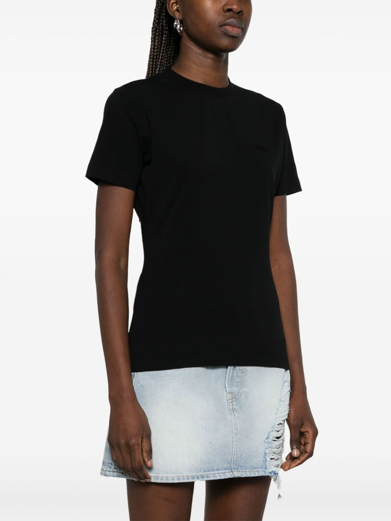 logo-embroidered T-shirt 3