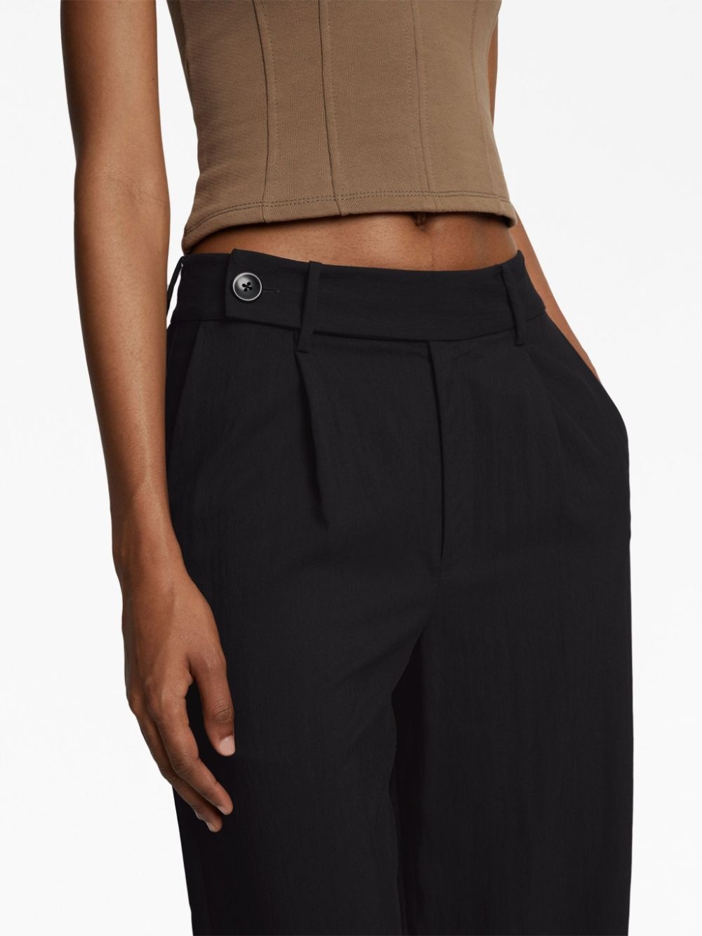 Drapey Suiting wide-leg tailored trousers - 5