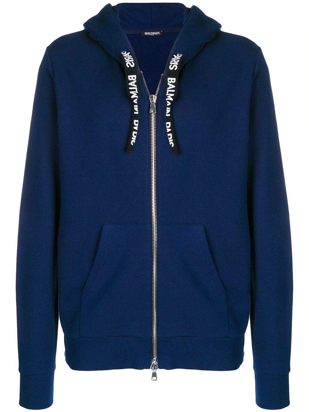 logo zipped hoodie - 1