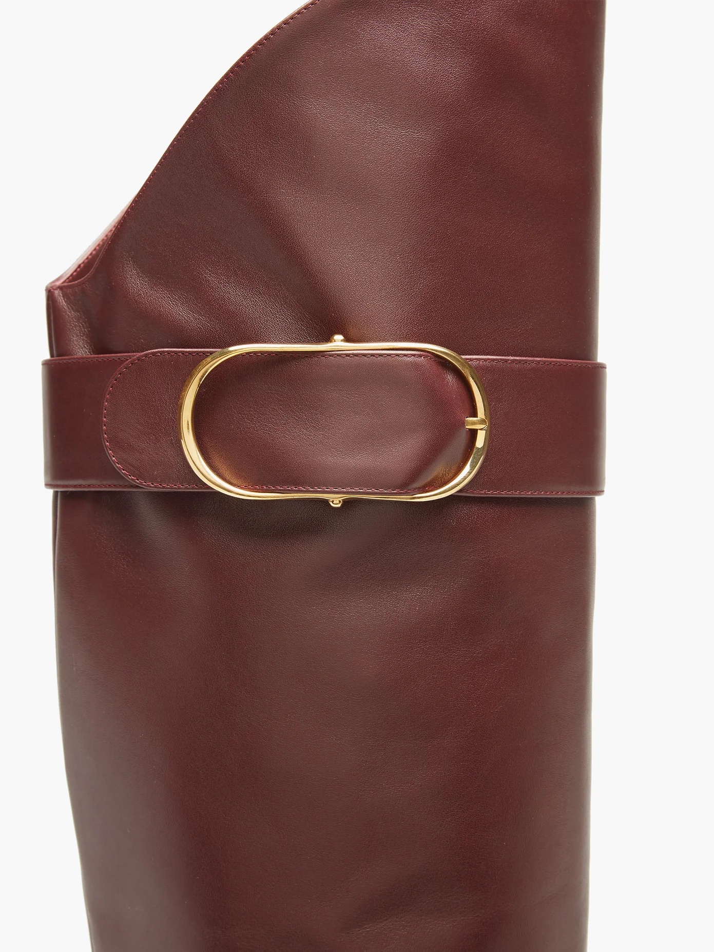 Over-the-knee leather boots - 6