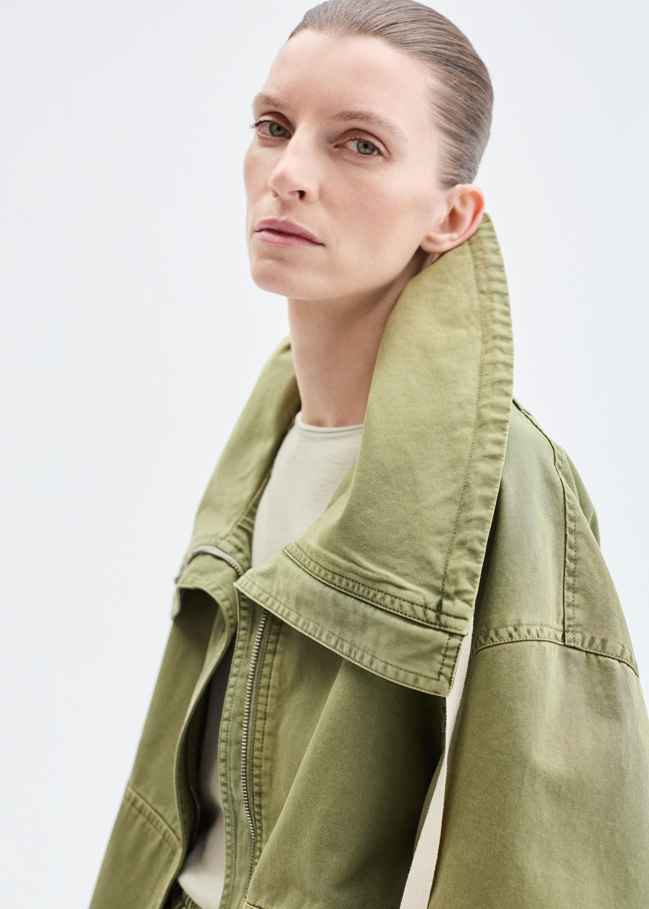 Rolled Collar Jacket - 4