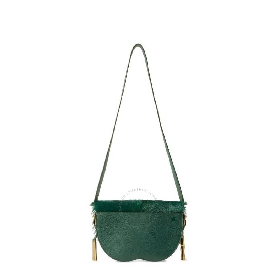 Burberry Chess Satchel Goat-Fur Crossbody Bag - 2