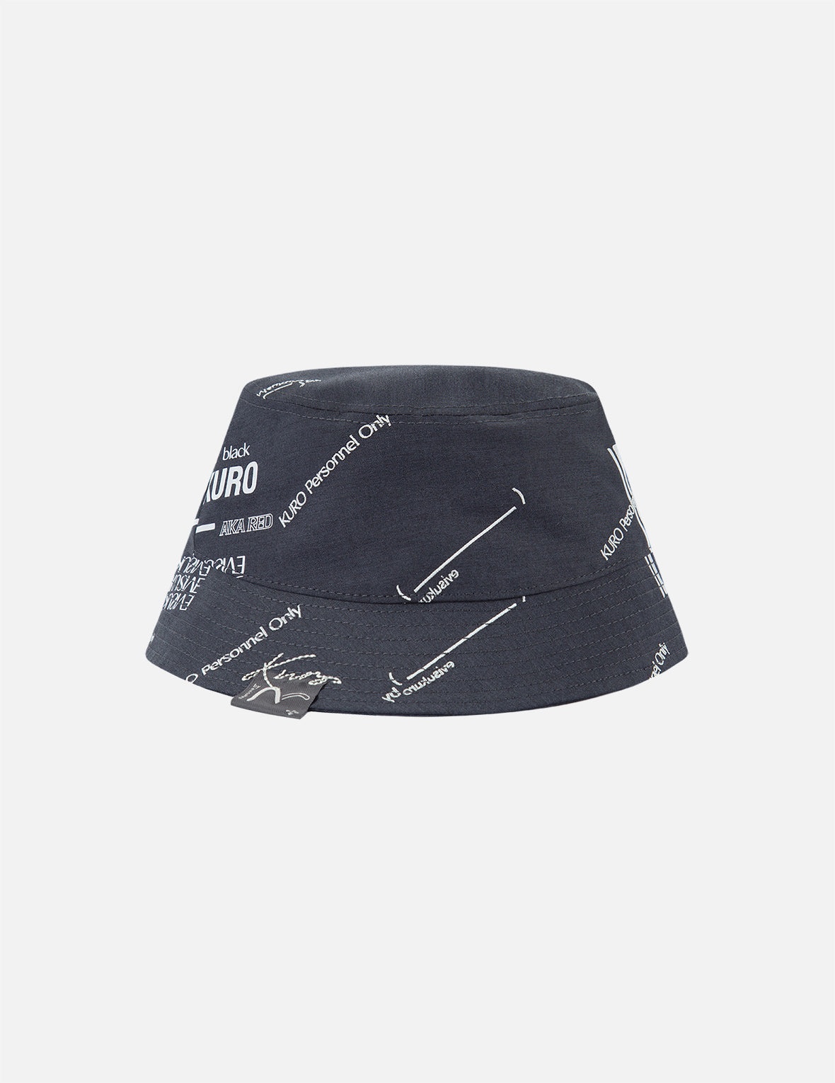 Slogan Embroidered and Logo Print Bucket Hat - 4
