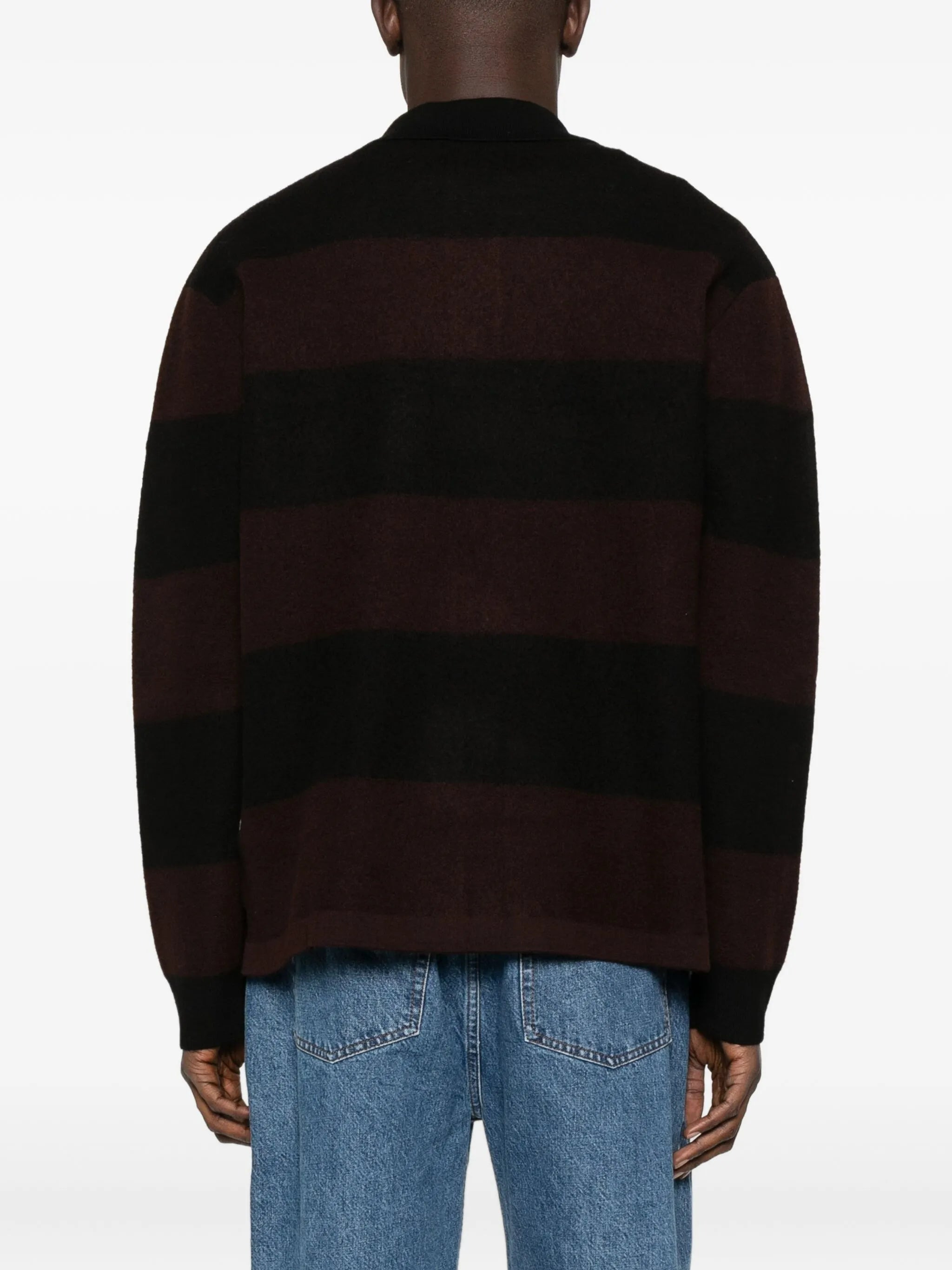 striped wool polo shirt - 4