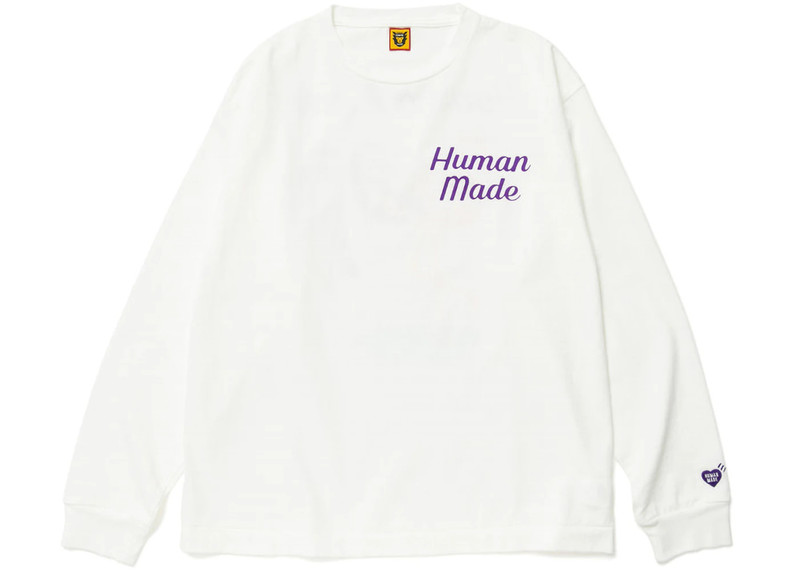 Human Made Human Made Flamingo L/S T-Shirt White outlook