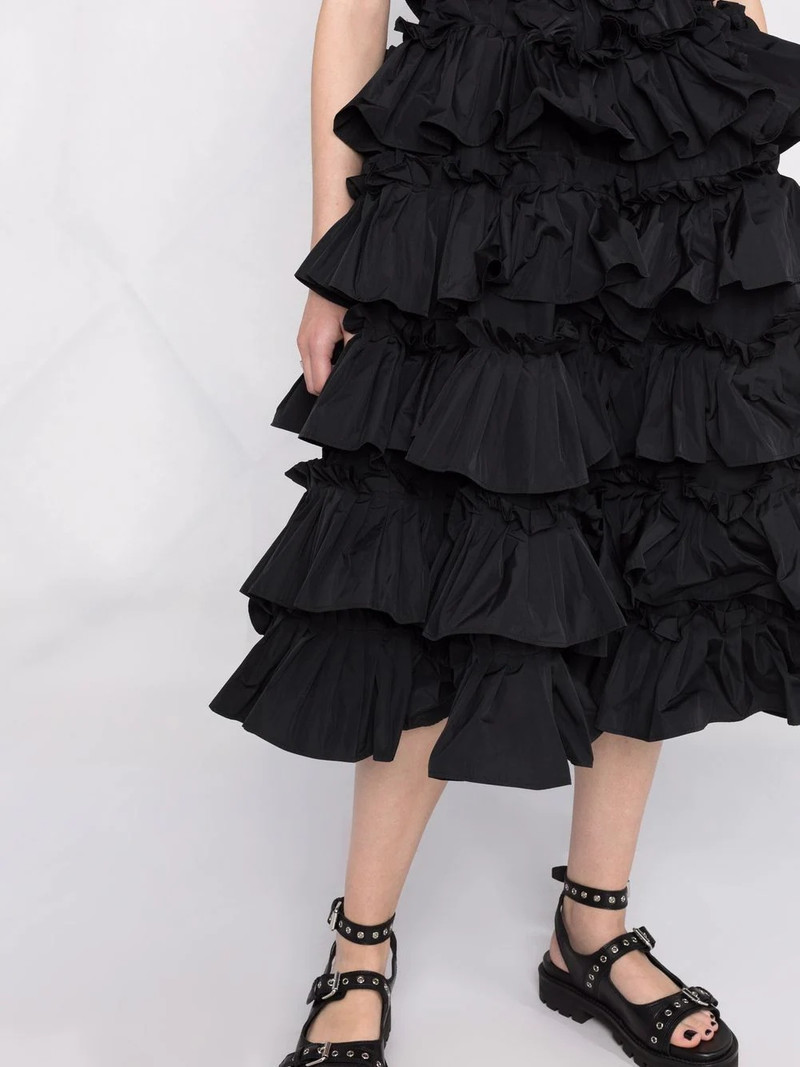 ruffled flared dress 5