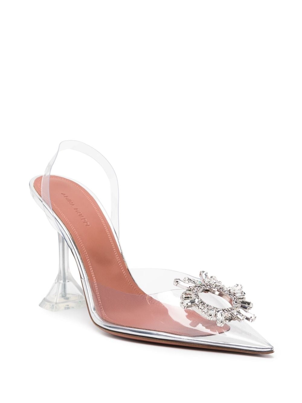Begum Glass 95mm slingback pumps - 2