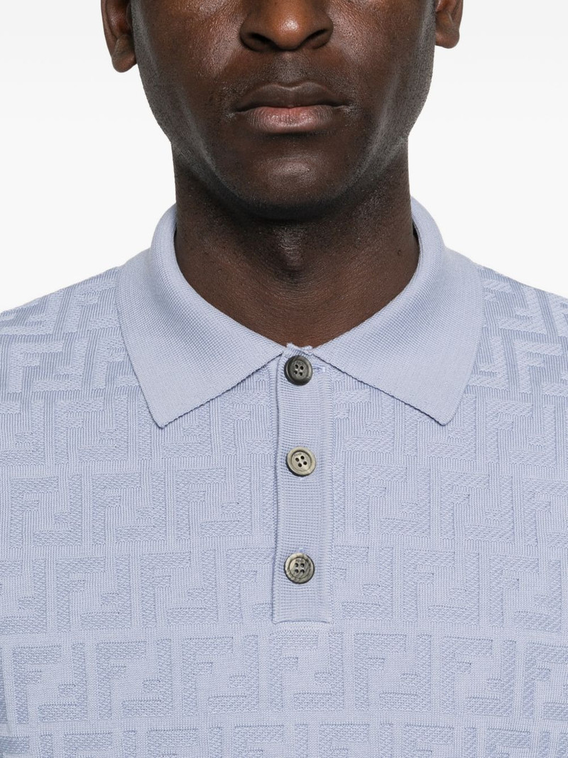 logo-pattern polo shirt 5