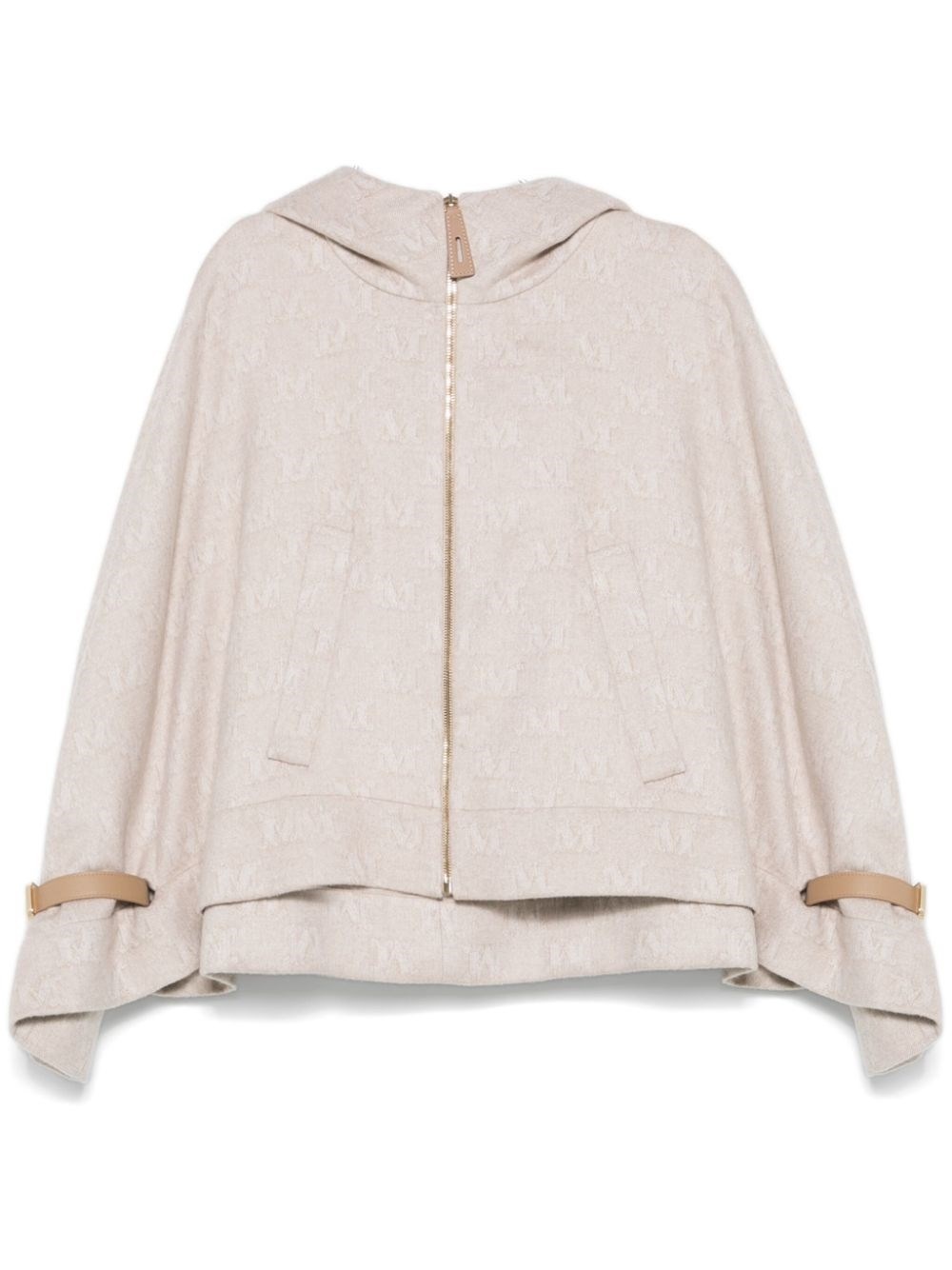 Wool hooded cape - 1