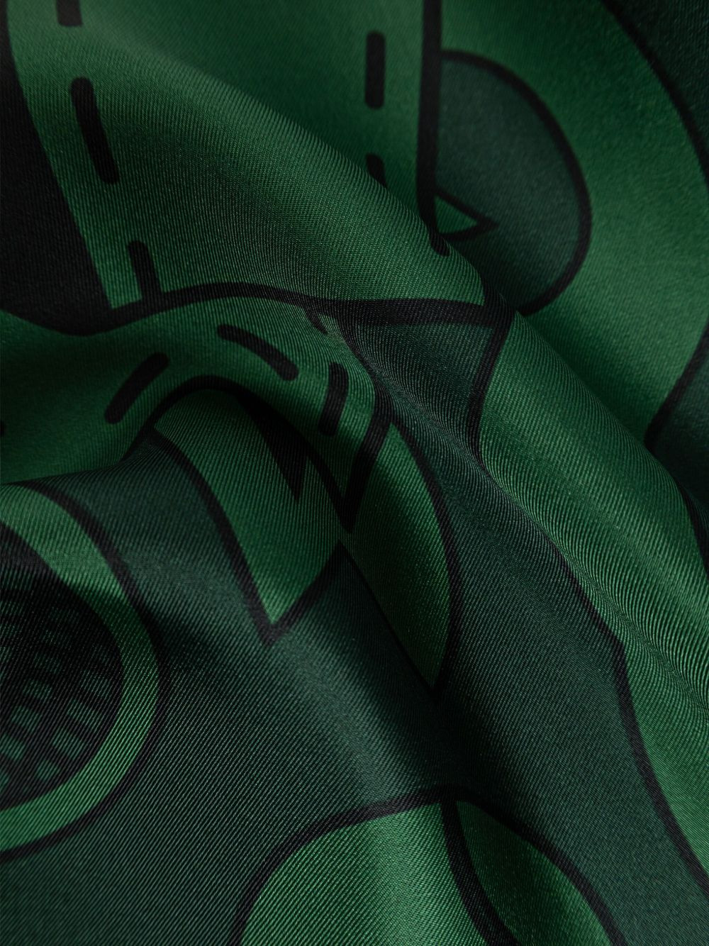 logo-print scarf - 2