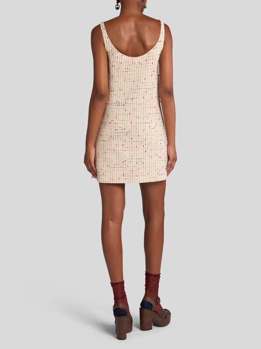 BOUCLÉ MINI DRESS - 4