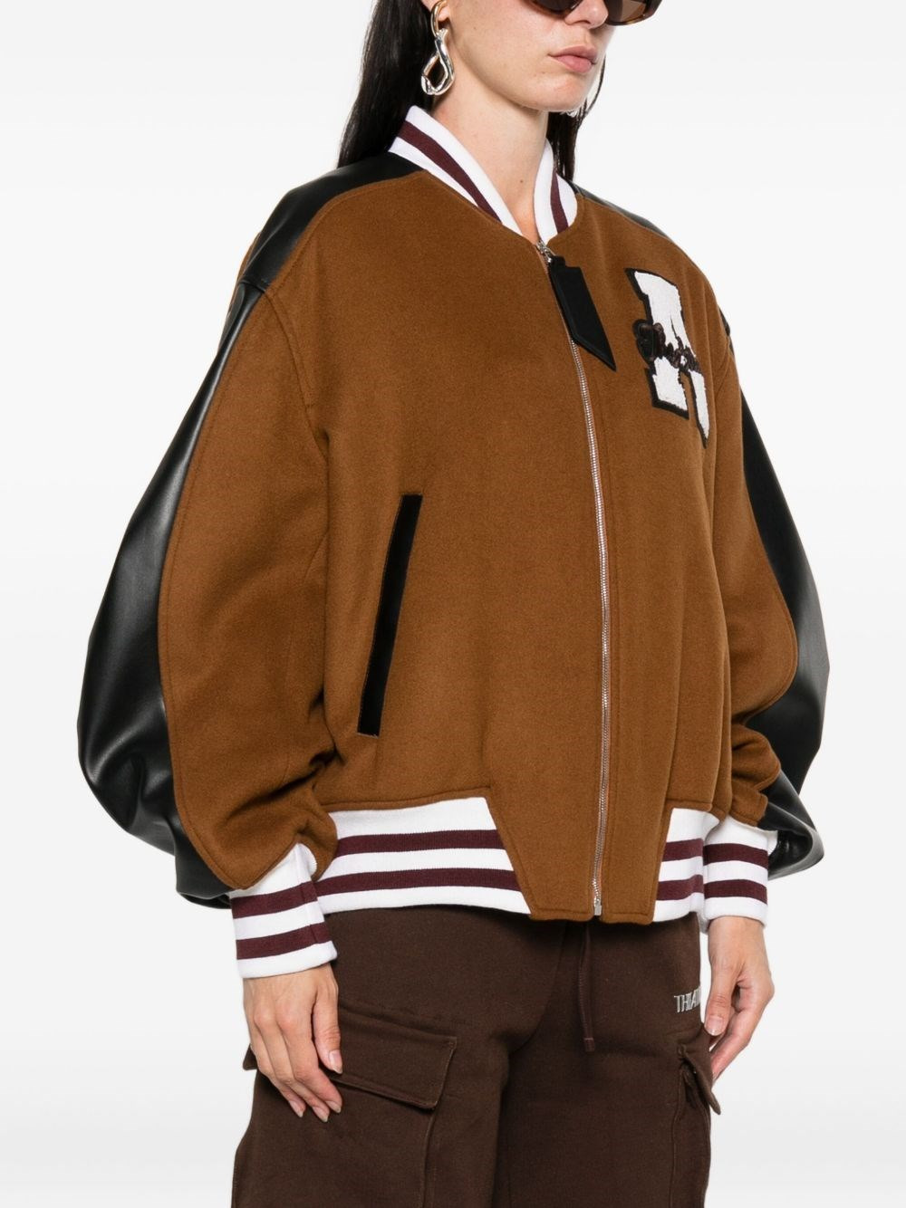 Twill wool cloth bomber jacket - 4