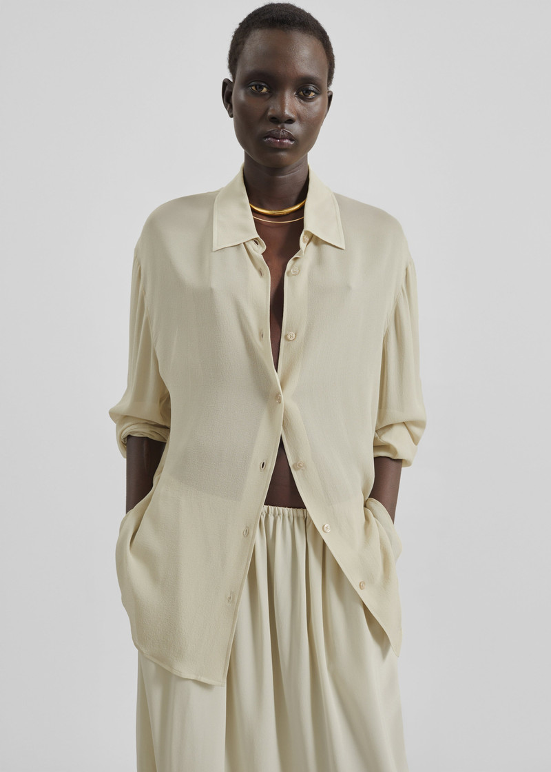 Peri Georgette Shirt - Cement 6