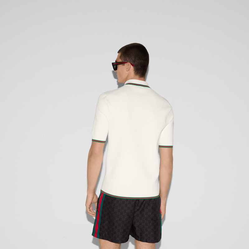 Knit polo shirt with Web 4