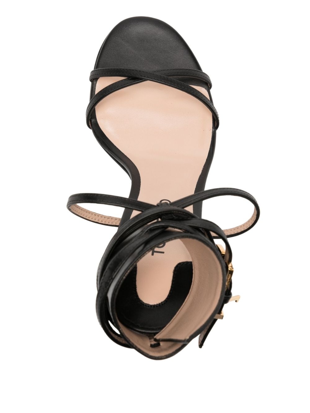 82mm leather sandals - 4