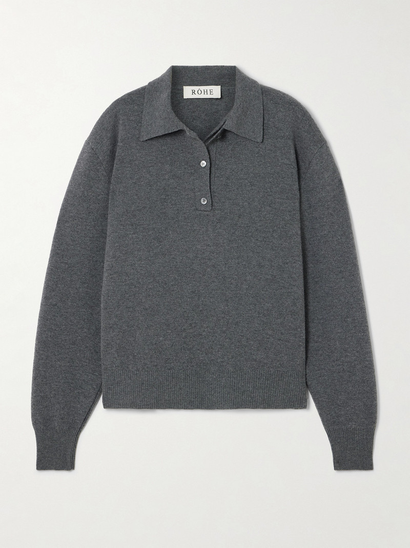 Wool And Cashmere-blend Polo Sweater 1