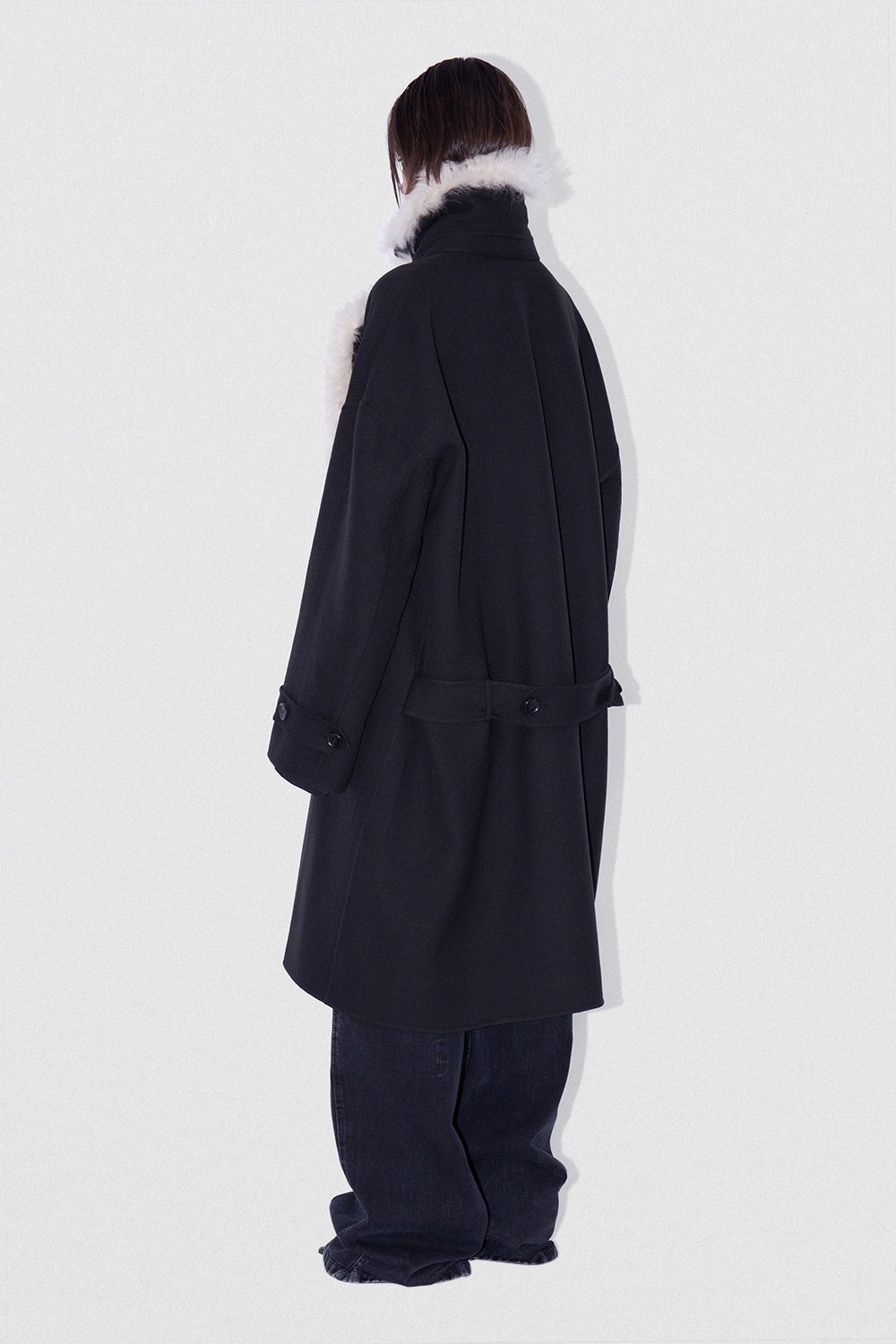 CONSTANCE COAT BLACK GABARDINE - 6