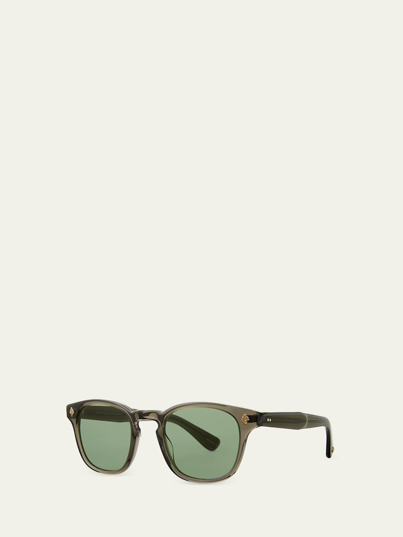 Garrett Leight Men's Ace Acetate Square Sunglasses outlook