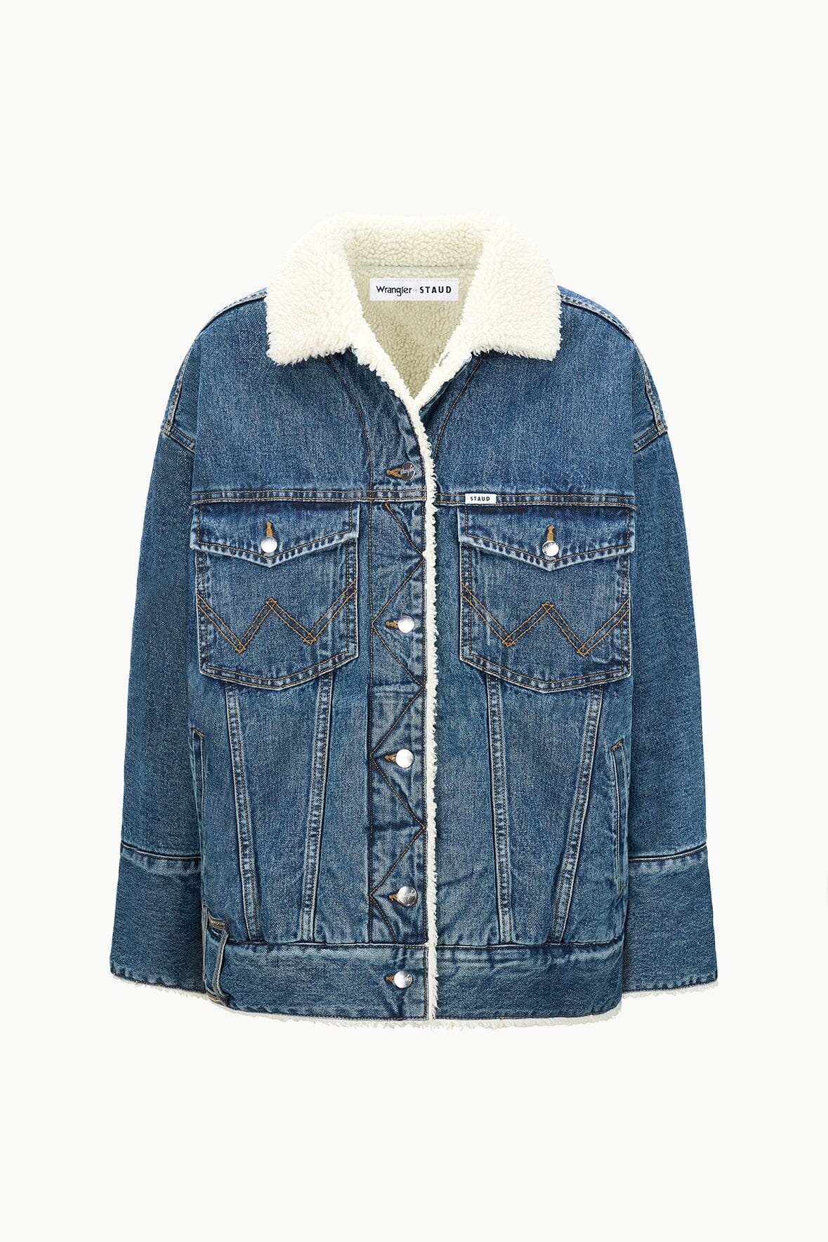 STAUD WRANGLER REVERSIBLE BIGGEST JEAN JACKET INDIGO WASH - 1