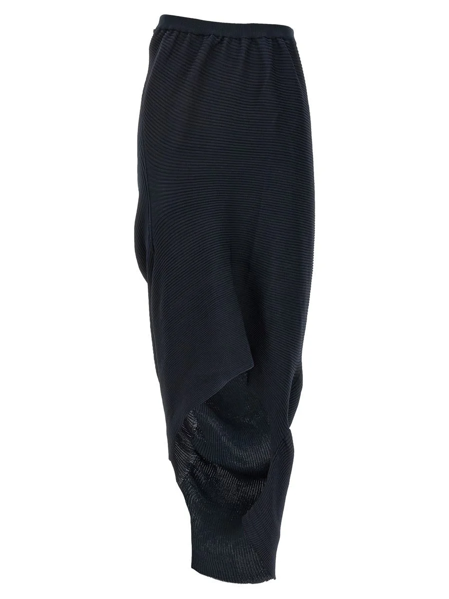 ISSEY MIYAKE DARK NAVY SKIRT - 1