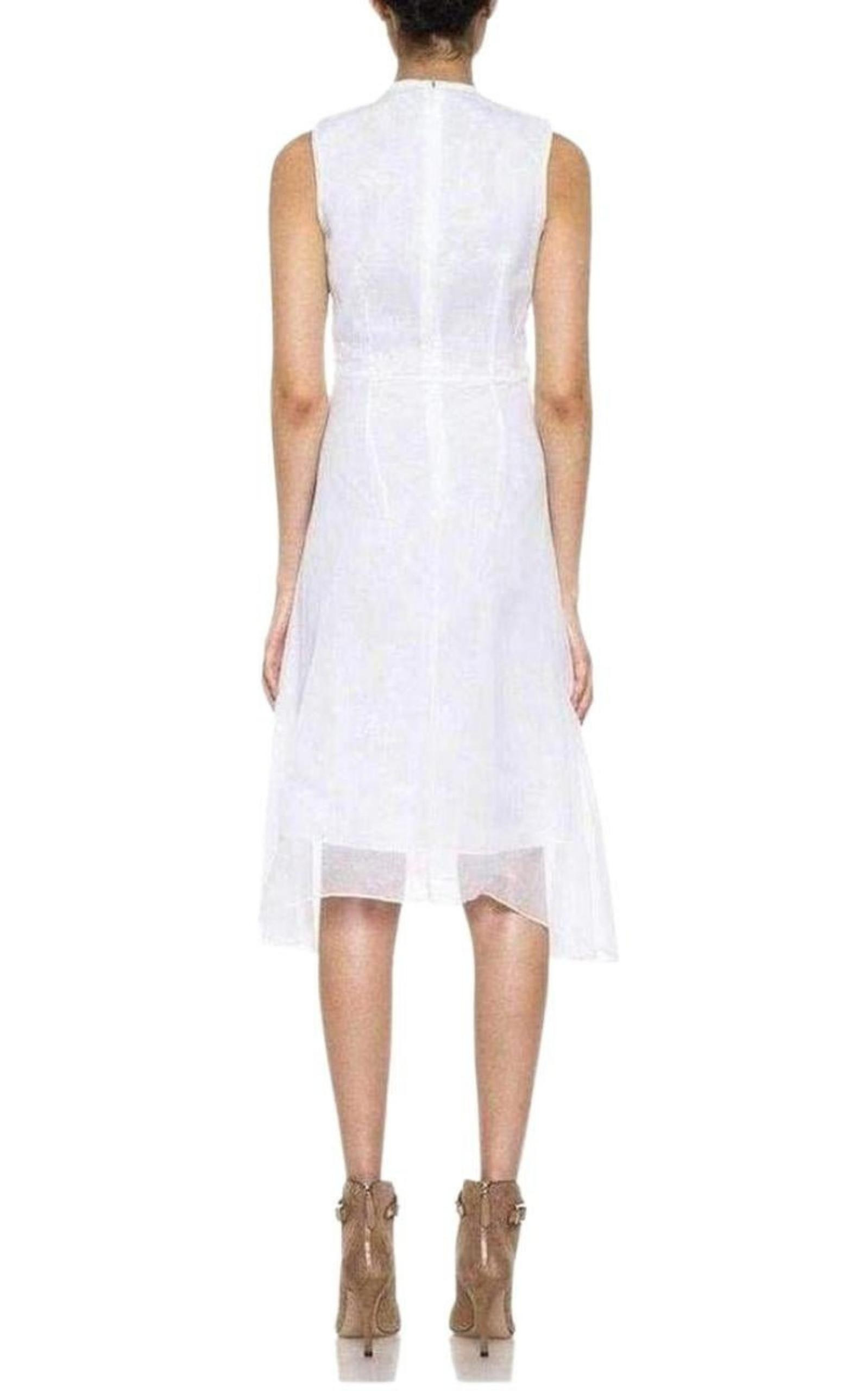 Cutout Cotton Organza Dress - 4