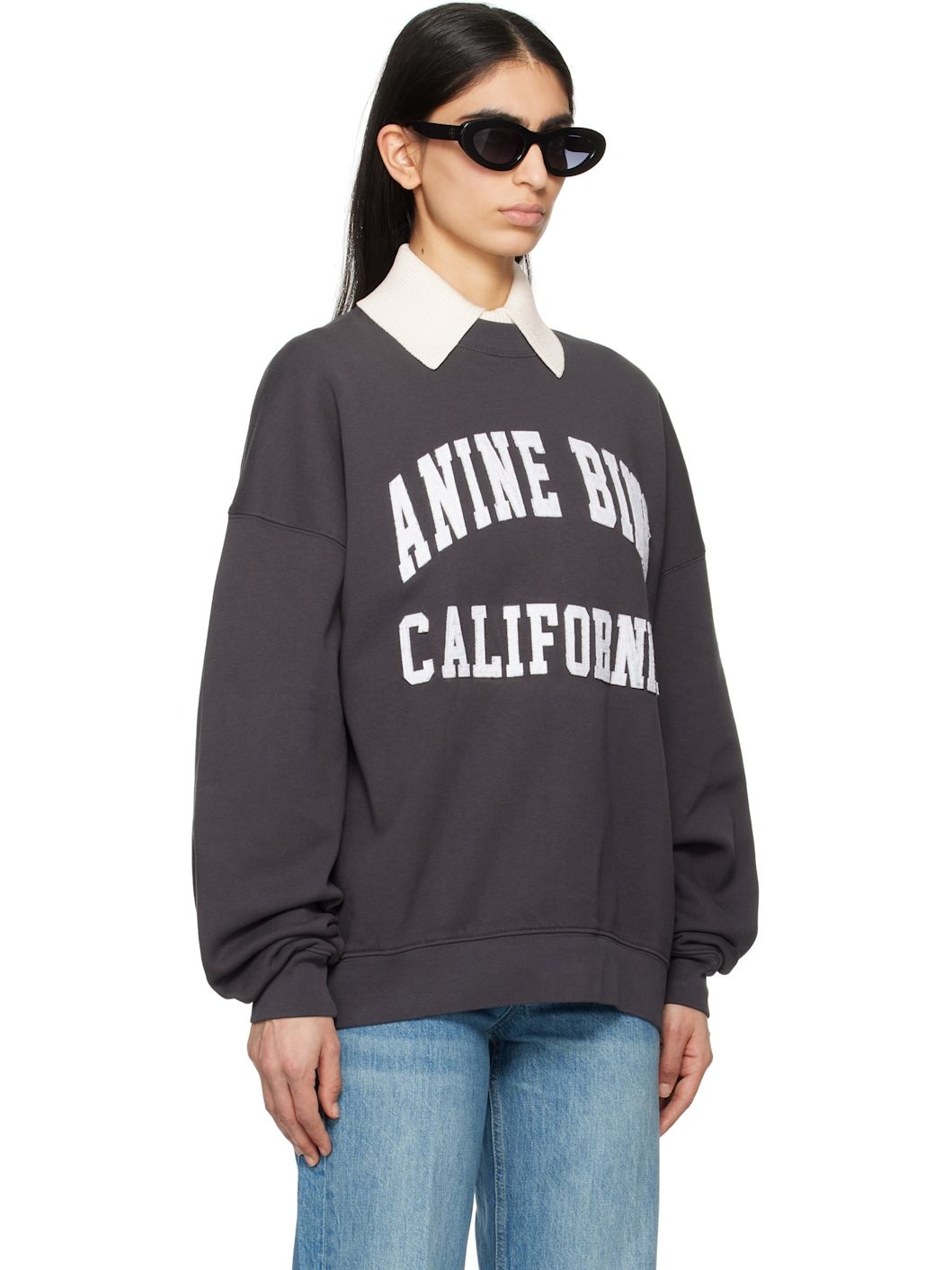 Black 'Anine Bing' Miles Sweatshirt - 2