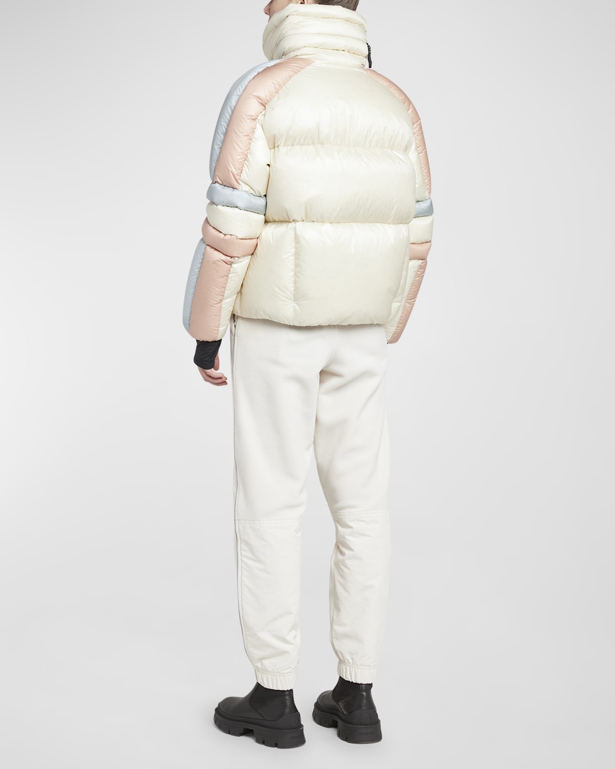 Mismi Colorblock Puffer Bomber Jacket - 4