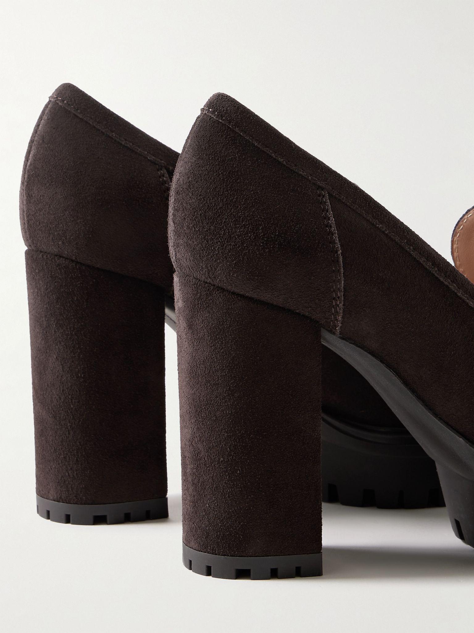 70 suede pumps Dark brown - 4