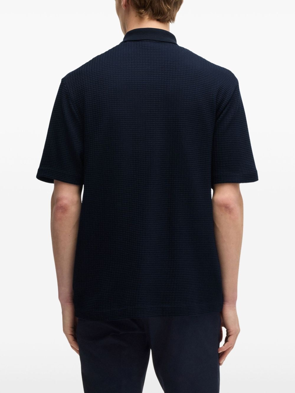 waffle-knit shirt - 4