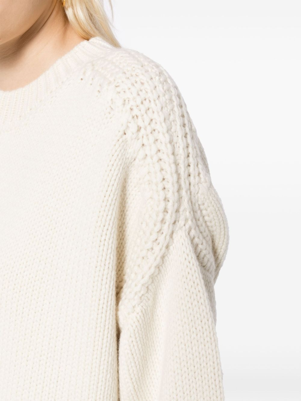 round-neck cashmere jumper - 5