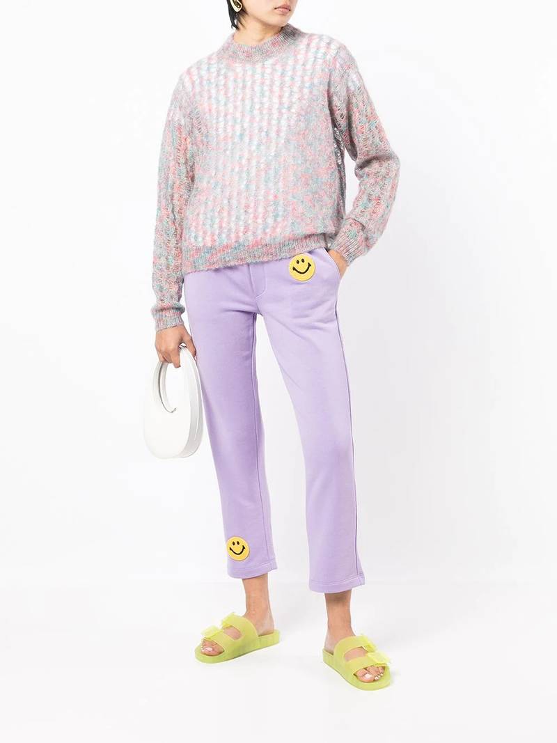 Joshua Sanders smiley face print track pants outlook