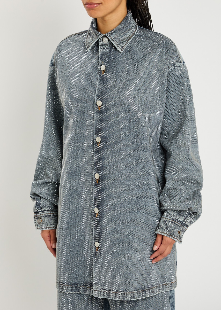 Stella Mccartney Hotfix Stud-embellishments Denim Shirt - 2
