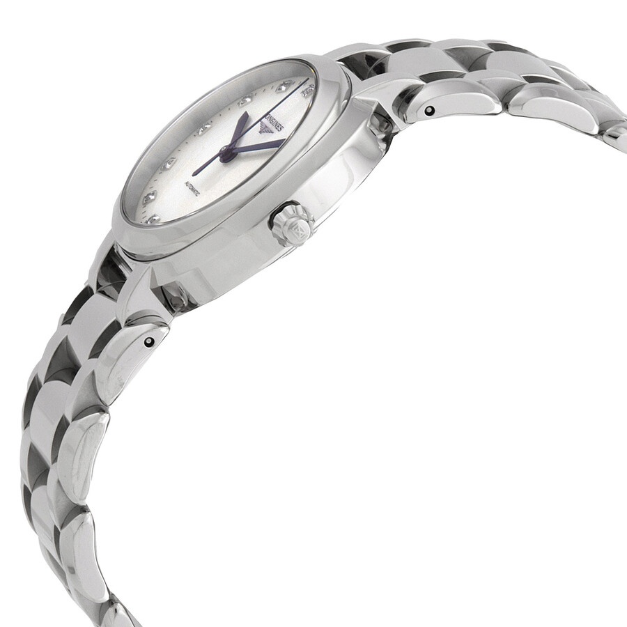 Longines Primaluna Automatic Diamond White Mother of Pearl Dial Ladies Watch L8.113.4.87.6 - 2