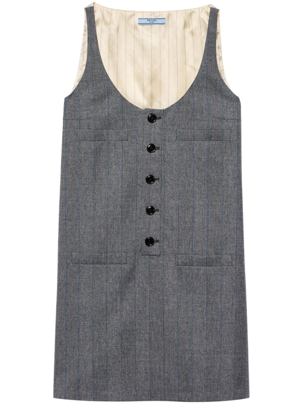 【プラダ・PRADA】Pinstriped mini-dress Prada pinstriped mini dress | farfetch | REVERSIBLE