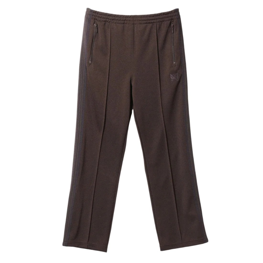 TRACK PANTS - POLY SMOOTH (DARK BROWN) - 1