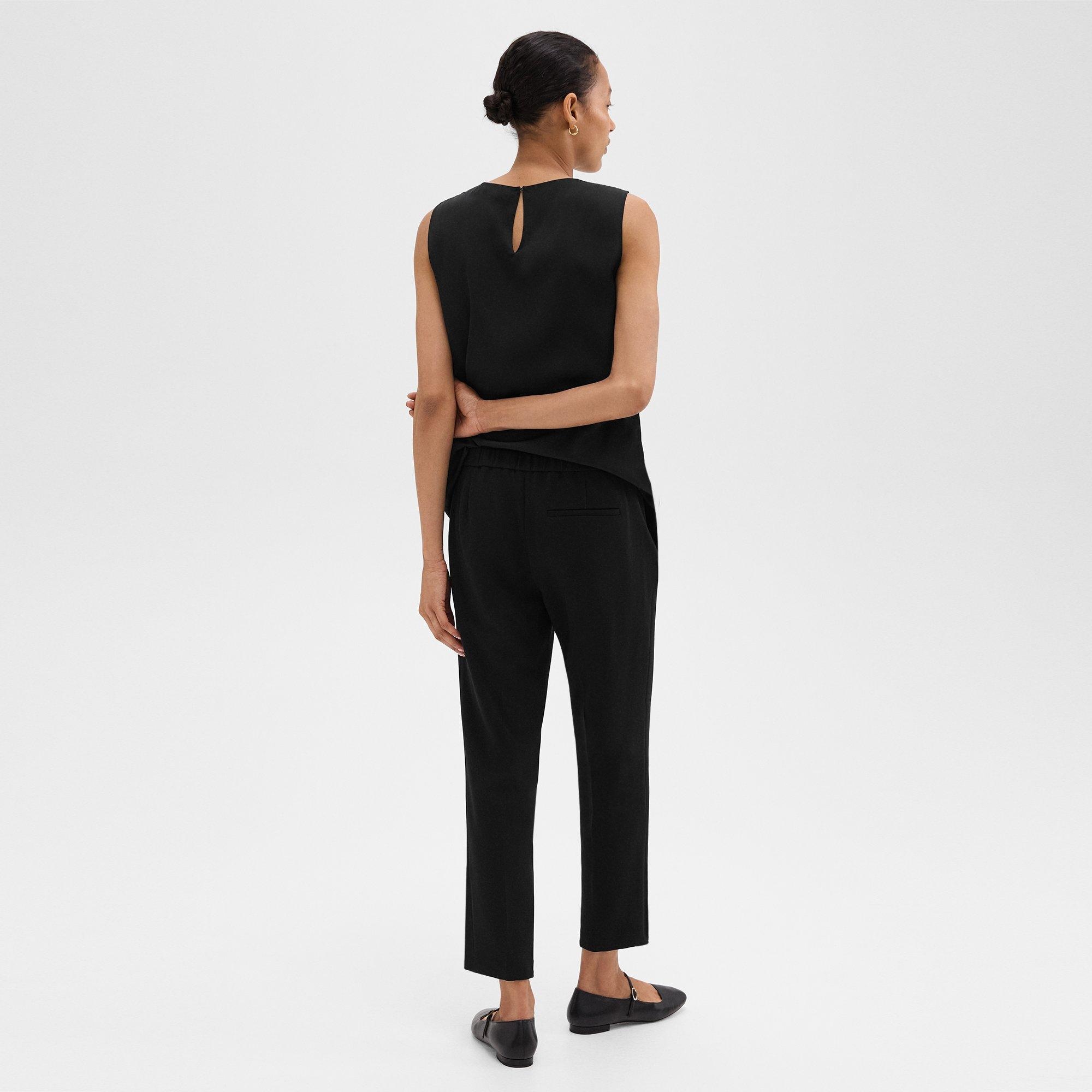 Treeca Pull-On Pant in Admiral Crepe - 4